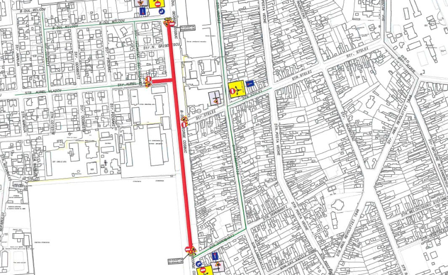Se închide bulevardul G. Coșbuc, între str. Dorobanți și str. Milcov